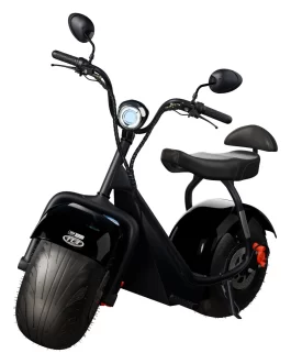 Scooter Elétrica Tui Mais 2 Lugares 1000W 60Km Autonomia – Cor Preta