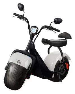 Scooter Elétrica Tui Mais 2 Lugares 1000W 60Km Autonomia – Cor Branca