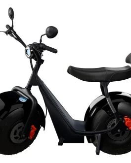 Scooter Elétrica Tui Mais 2 Lugares 1000W 60Km Autonomia – Cor Preta