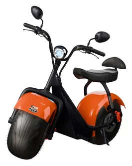 Scooter Elétrica Tui Mais 2 Lugares 1000W 60Km Autonomia – Cor Laranja