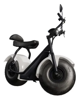 Scooter Elétrica Tui Mais 2 Lugares 1000W 60Km Autonomia – Cor Branca
