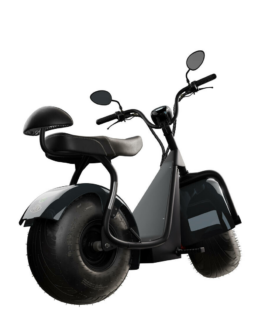 Scooter Elétrica Tui Mais 2 Lugares 1000W 60Km Autonomia – Cor Cinza